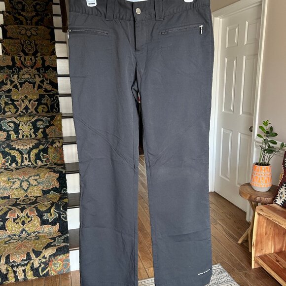Columbia Mumbai Mover Pants II Black Hiking Outdoor Omnishield Womens Sz 6 Short - Picture 2 of 11